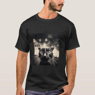 Camiseta Gato OVNI Alien