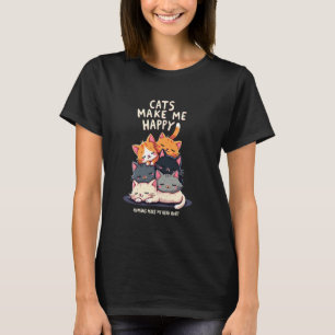 Camiseta Gato pacífico - Diseño lindo con dolor de cabeza h