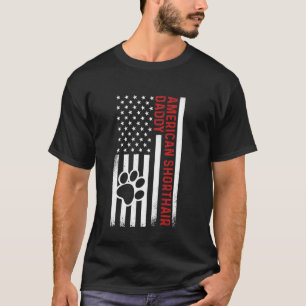 Camiseta Gato Padre Americano de Pelo Corto