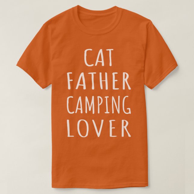 Camiseta Gato Padre Camping Lover I (Diseño del anverso)