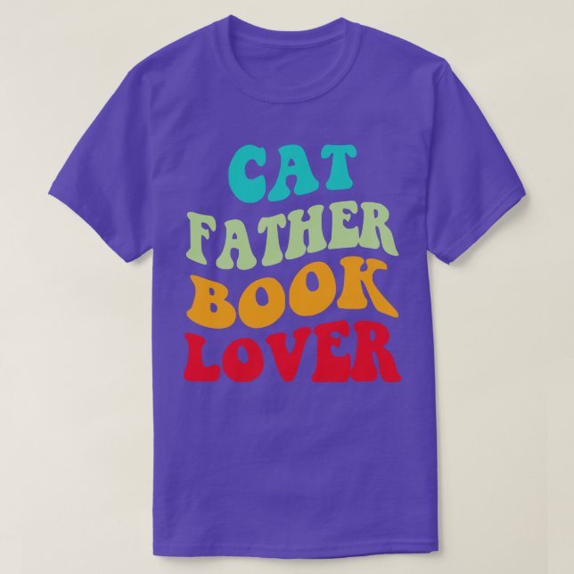 Camiseta Gato Padre Libro Lover III (Diseño del anverso)