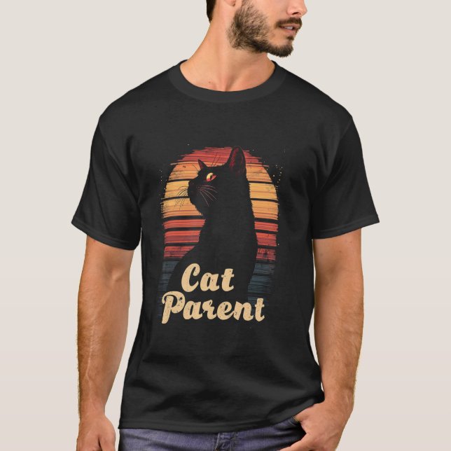 Camiseta Gato Padre Vintage (Anverso)