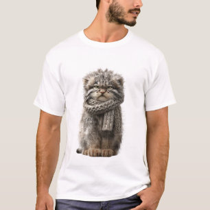 Camiseta Gato Pallas Gruñón con Bufanda de Punto