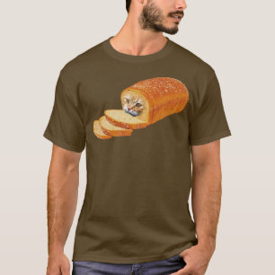 Camiseta Gato Pan Kitty Gatito Pan Panadería Gatos Divertid