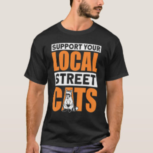 Camiseta Gato Panda de peluche Mapache Apoya Gatos Callejer