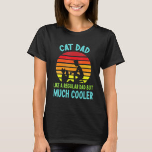 Camiseta Gato Papá Como Un Papá Regular Pero Mucho Más Geni