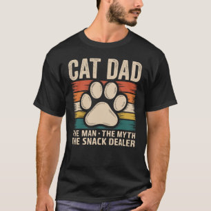 Camiseta Gato Papá El Hombre Mito Amantes Graciosos De La M