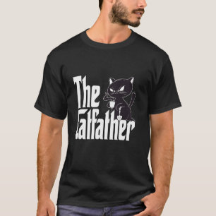 Camiseta Gato Papá El Padrino Gato Café Gato Padre Minino
