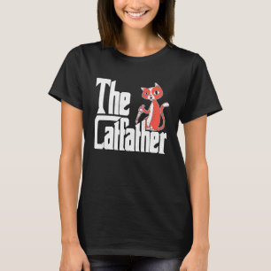 Camiseta Gato Papá El Padrino Gato Cuchillo Loco Padre Gato