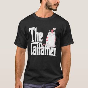 Camiseta Gato Papá El Padrino Gato Loco Aburrido Padre Gato