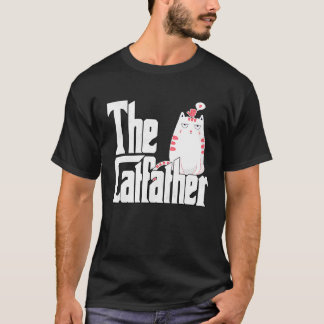 Camiseta Gato Papá El Padrino Gato Loco Aburrido Padre Gato