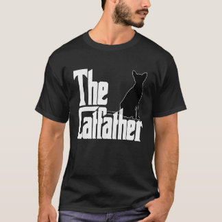 Camiseta Gato Papá El Padrino Gato Loco Gato Negro Padre Mi
