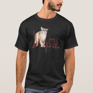 Camiseta Gato Papá Gato Mamá Latido Australiano Mist Gato D