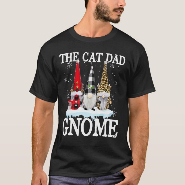 Camiseta Gato Papá Gnome Búfalo Jugar a la Familia Cristo (Anverso)