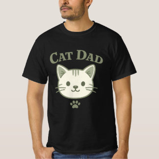 Camiseta Gato Papá Verde Menta Bonito Estética Kawaii Gatit