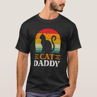 Camiseta Gato Papá Vintage Cat Daddy Día del Padre