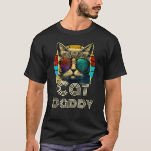 Camiseta Gato papi retro papá papá 8090 cosecha 1