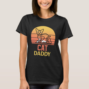 Camiseta Gato Papi Vintage Ochenta Estilo Ca Retro Distanci