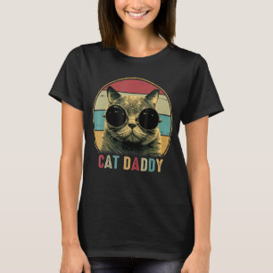 Camiseta Gato Papi Vintage Ochties Estilo Gato Distancia Re
