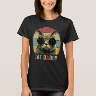 Camiseta Gato Papi Vintage Ochties Estilo Gato Distancia Re