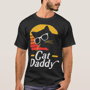 Camiseta Gato Papi Vintage Ochties Estilo Gato Hipster Glas