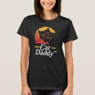 Camiseta Gato Papi Vintage Ochties Estilo Gato Hipster Glas