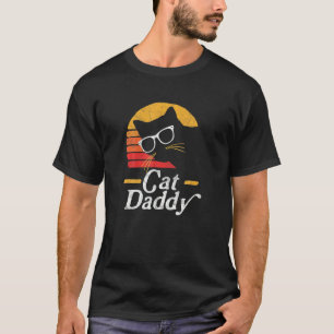Camiseta Gato Papi Vintage Ochties Estilo Gato Hipster Glas