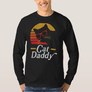 Camiseta Gato Papi Vintage Ochties Estilo Gato Hipster Glas