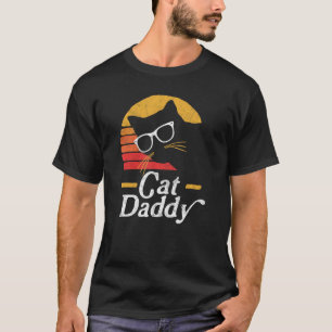 Camiseta Gato Papi Vintage Ochties Estilo Gato Hipster Glas