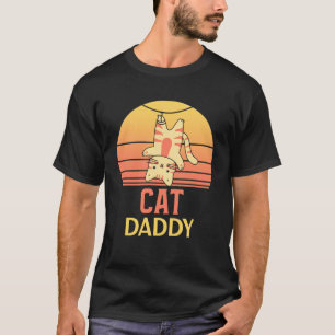 Camiseta Gato Papi Vintage Ochties Style Difícil Ca Ret