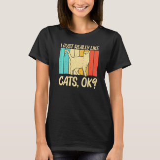 Camiseta Gato Para Hombres Mujeres Gato Gatito Mascota Anim