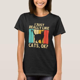 Camiseta Gato Para Hombres Mujeres Gato Negro Gato Gatos Ga