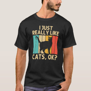 Camiseta Gato Para Hombres Mujeres Gato Negro Gato Gatos Ga