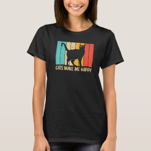 Camiseta Gato para hombres mujeres Gato negro Persona gato