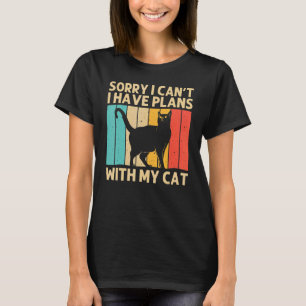 Camiseta Gato Para Hombres Mujeres Gato Negro Persona Gatos