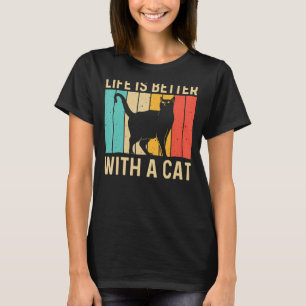 Camiseta Gato Para Hombres Mujeres Gato Negro Persona Gatos
