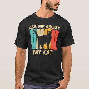 Camiseta Gato Para Hombres Mujeres Gato Negro Persona Gatos
