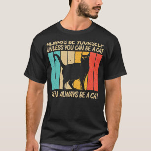 Camiseta Gato Para Hombres Mujeres Gato Negro Persona Gatos
