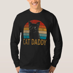 Camiseta Gato Para Hombres Padre Papi De Gato Vintage