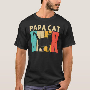 Camiseta Gato Para Hombres Papá Gato Negro Gato Gatos Gatos