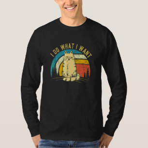 Camiseta Gato Para Mamá Gato Papá Gato Hago Lo Que Quiero G
