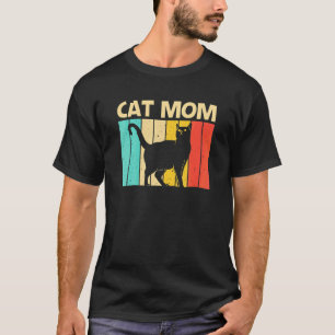 Camiseta Gato Para Mamá Mama Gato Negro Persona Gatos