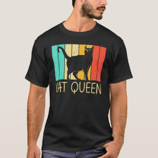 Camiseta Gato para mujeres mamá gato negro persona gato Gat