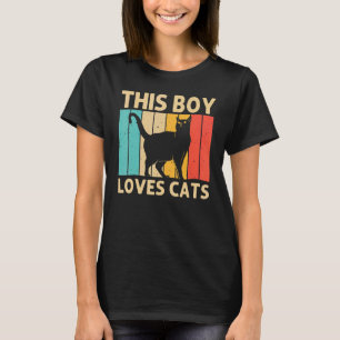 Camiseta Gato Para Niños Gatos Gatos Negro Gatos Gatos