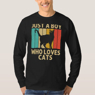Camiseta Gato Para Niños Gatos Gatos Negro Gatos Gatos