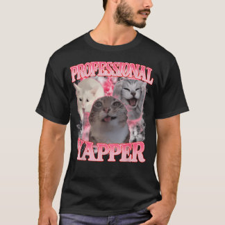 Camiseta Gato Parlanchín Profesional Divertido Extrañamente
