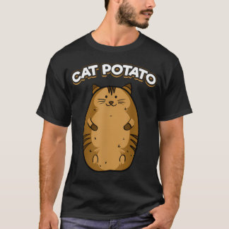 Camiseta Gato Patata Divertido Lindo Gordo Patata Felino