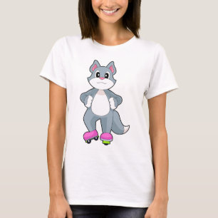 Camiseta Gato Patinaje en línea Patines en línea Deportes