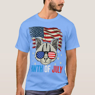 Camiseta Gato Patriótico 4 De Julio Gato De Gafas De Sol Ba