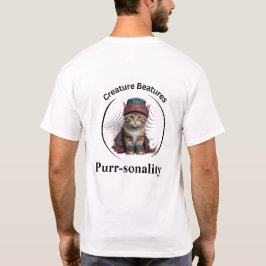 Camiseta gato peculiar en Escocia Tartán | Gracioso Sarcasm